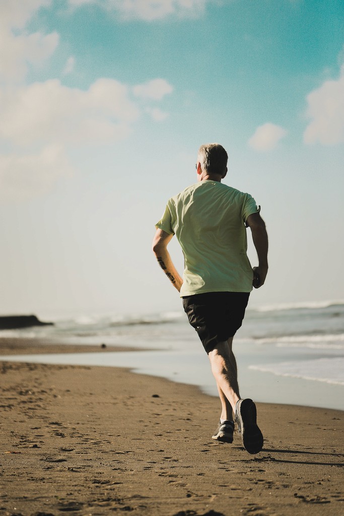 Man doing running exercise